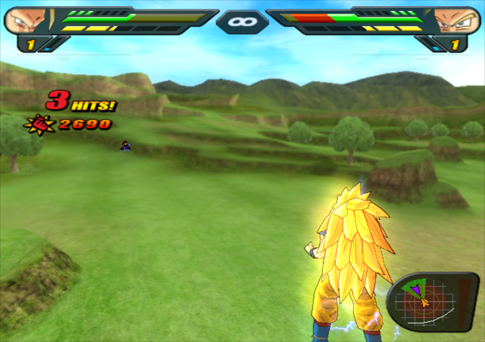 Dragon Ball Z Budokai Tenkaichi 3 Graphical Issue: Emulator does not render  outlines.