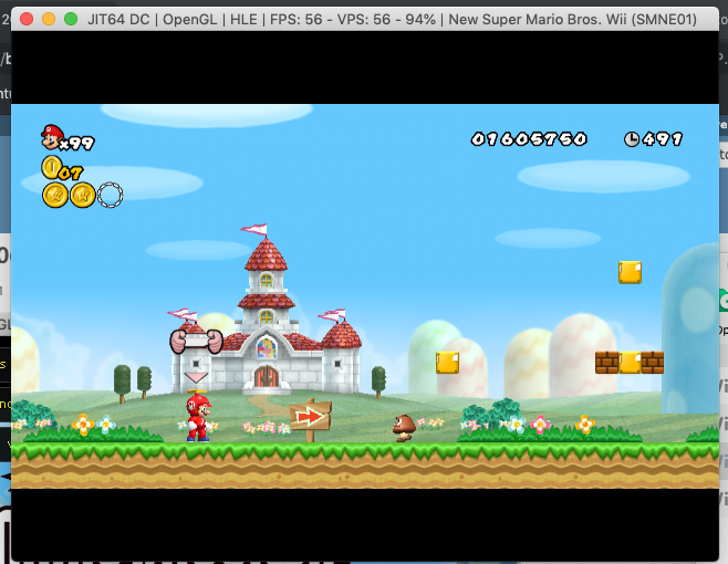 so I just got New Super Mario bros. Wii on Dolphin, but the modles have  glichy polygons and when the screen scrolls the enviroment gitches as well  how do fix this (i'm