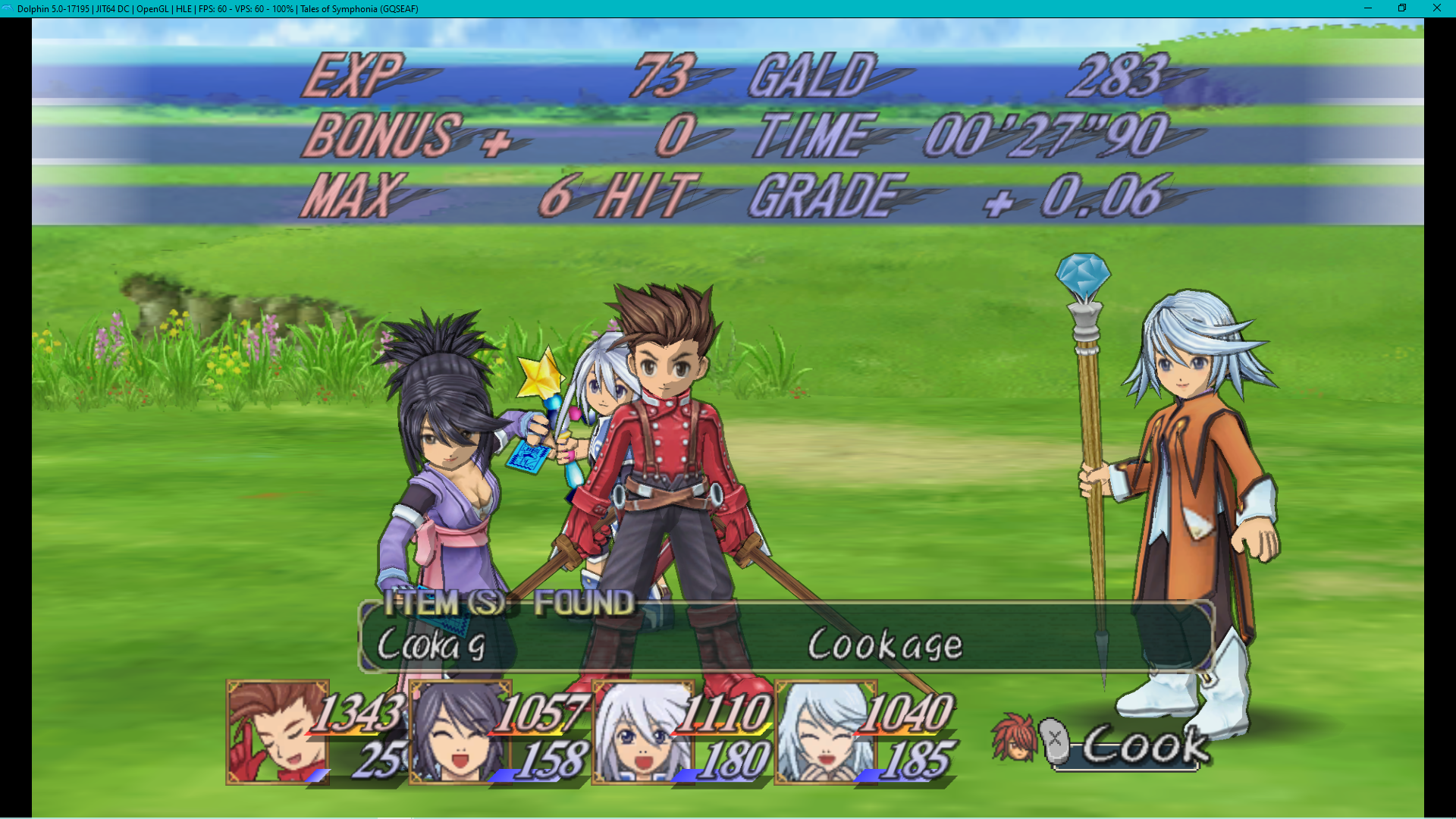 Tales of Symphonia Text Corruption/Glitchiness After Battles.